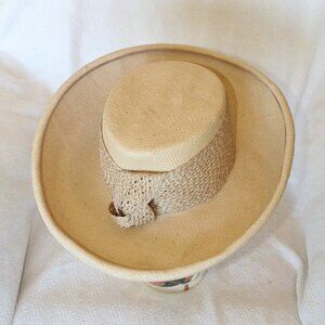 Lily J. by Eric Javits women's sun Hat wrap tie designer Size Small summer